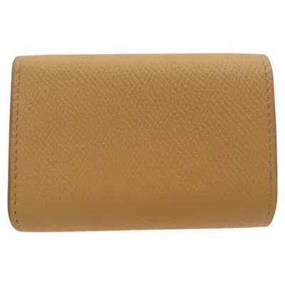 Pre-owned Celine Yellow Leather Wallet (tri-fold) ()