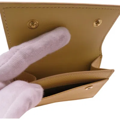 Pre-owned Celine Yellow Leather Wallet (tri-fold) ()