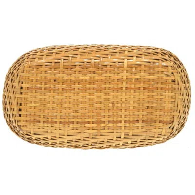 Pre-owned Chanel Beige Straw Leather Shoulder Bag () In Sand