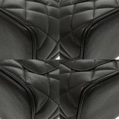 Pre-owned Chanel Black Grained Calfskin Tote Bag ()
