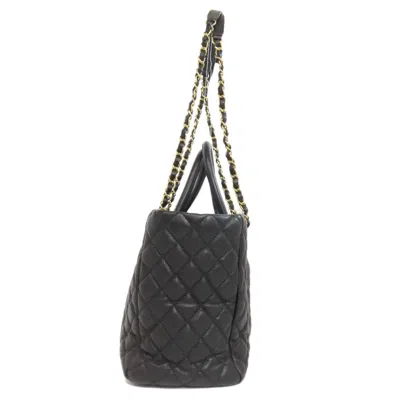 Pre-owned Chanel Black Leather Tote Bag ()