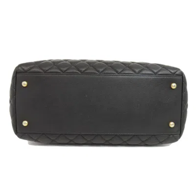 Pre-owned Chanel Black Leather Tote Bag ()