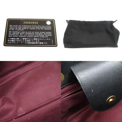 Pre-owned Chanel Black Leather Tote Bag ()