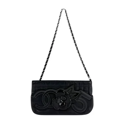 Pre-owned Chanel Black Patent Leather Leather Shoulder Bag ()