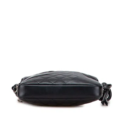 Pre-owned Chanel Black Patent Leather Leather Shoulder Bag ()