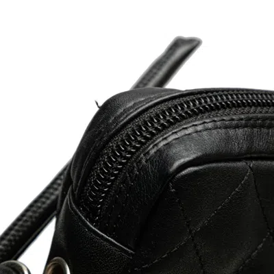 Pre-owned Chanel Black Patent Leather Leather Shoulder Bag ()