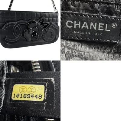 Pre-owned Chanel Black Patent Leather Leather Shoulder Bag ()