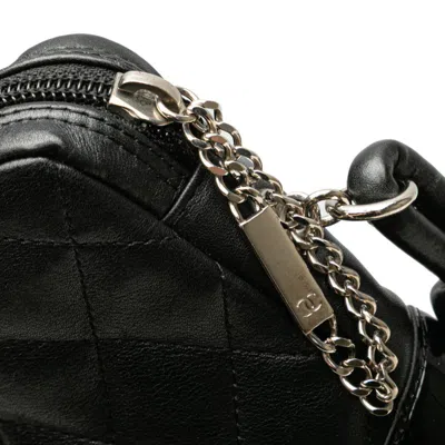 Pre-owned Chanel Black Patent Leather Leather Shoulder Bag ()