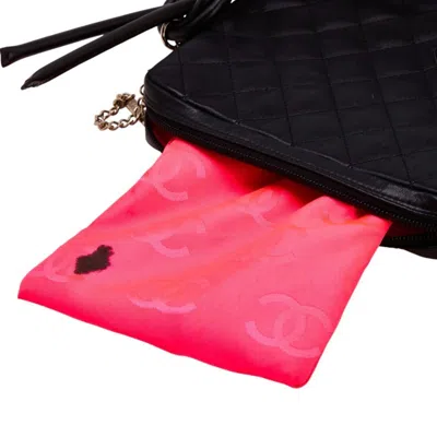 Pre-owned Chanel Black Patent Leather Leather Shoulder Bag ()