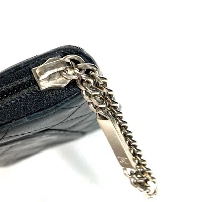Pre-owned Chanel Black White Cambon Ligne Long Wallet (bi-fold) () In Multi