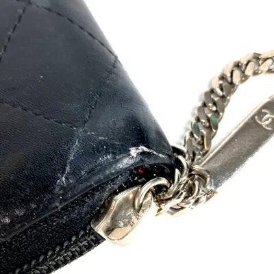 Pre-owned Chanel Black White Cambon Ligne Long Wallet (bi-fold) () In Multi