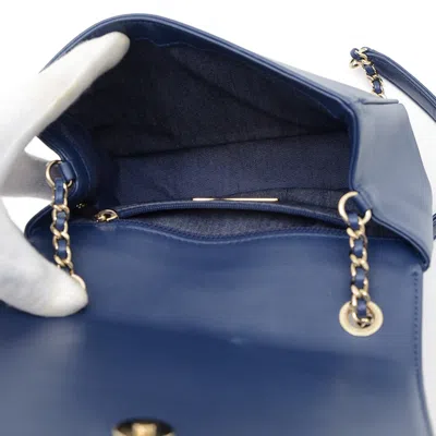 Pre-owned Chanel Blue Leather Shoulder Bag ()