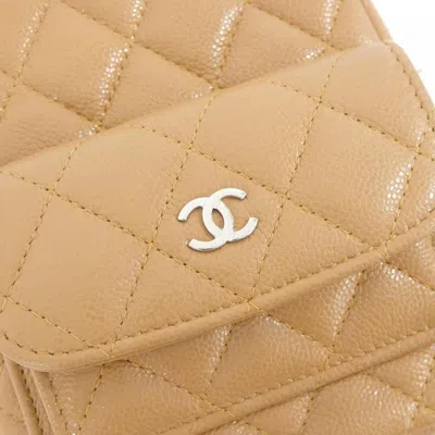 Pre-owned Chanel Dark Beige Grained Calfskin Backpack () In Brown