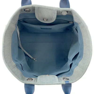 Pre-owned Chanel Denim Light Blue Denim Pouch Tote Bag ()
