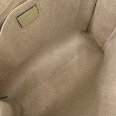 Pre-owned Chloé Beige Leather Canvas Shoulder Bag Tote Bag () In Sand