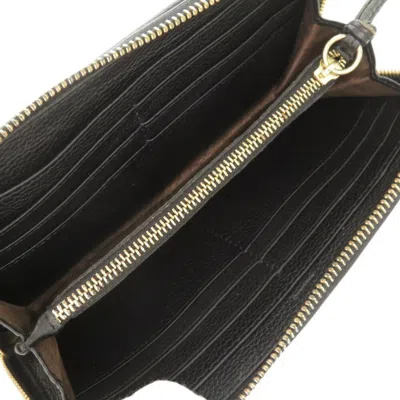 Pre-owned Chloé Black Leather Long Wallet (bi-fold) ()