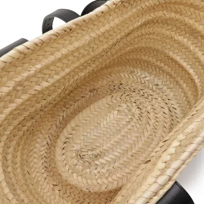 Pre-owned Chloé Black Raffia Leather Basket Shoulder Bag Tote Bag ()