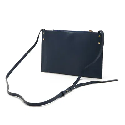 Pre-owned Chloé Blue Navy Leather Shoulder Bag Sling Bag ()