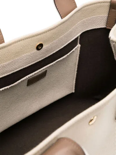 Chloé Women Carry Canvas Tote Bag In Sand