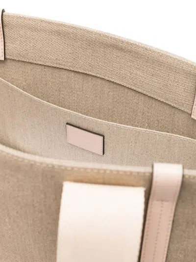 Chloé Women's Woody Canvas Medium Tote Bag In White