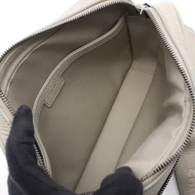 Pre-owned Dior Christian  Beige Leather Messenger Bag Shoulder Bag () In Sand