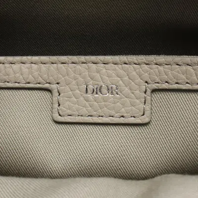 Pre-owned Dior Christian  Beige Leather Messenger Bag Shoulder Bag () In Sand