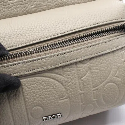 Pre-owned Dior Christian  Beige Leather Messenger Bag Shoulder Bag () In Sand