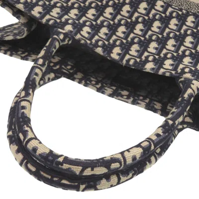 Pre-owned Dior Christian  Beige Navy Canvas Tote Bag () In Multi