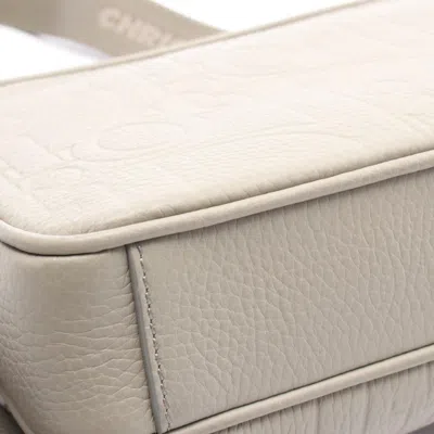 Pre-owned Dior Christian  Beige Leather Messenger Bag Shoulder Bag () In Sand