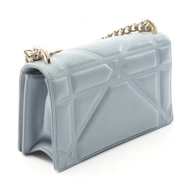 Pre-owned Dior Christian  Blue Leather Shoulder Bag ()