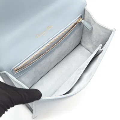 Pre-owned Dior Christian  Blue Leather Shoulder Bag ()