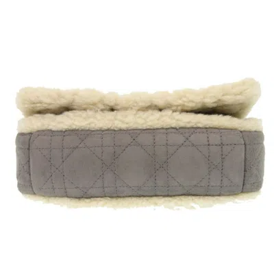 Pre-owned Dior Christian  Gray Suede Leather Shoulder Bag ()
