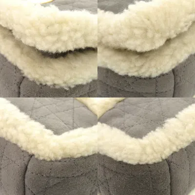 Pre-owned Dior Christian  Gray Suede Leather Shoulder Bag ()