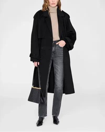 Anine Bing Jackson Turtleneck Sweater In Brown