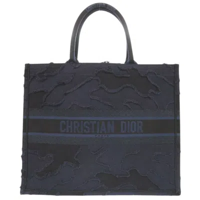 Pre-owned Dior Christian  Navy Canvas Tote Bag () In Blue