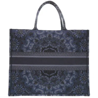 Pre-owned Dior Christian  Navy Canvas Tote Bag () In Blue