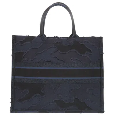 Pre-owned Dior Christian  Navy Canvas Tote Bag () In Blue