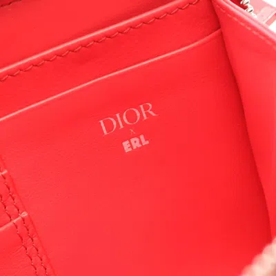 Pre-owned Dior Christian  Red Color Nylon Leather Shoulder Bag ()