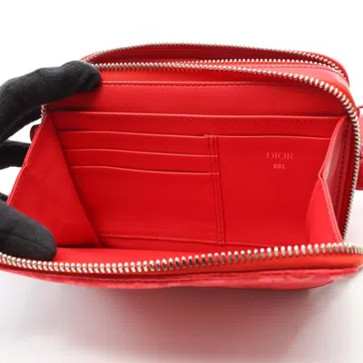Pre-owned Dior Christian  Red Color Nylon Leather Shoulder Bag ()