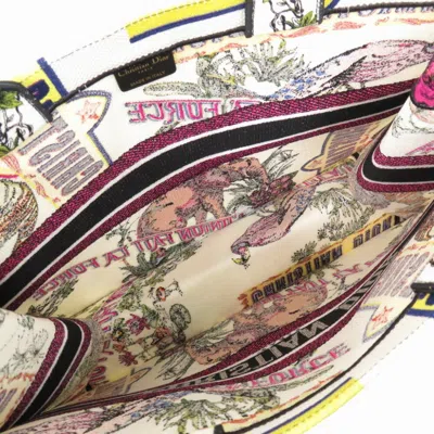 Pre-owned Dior Christian  White Canvas Tote Bag ()