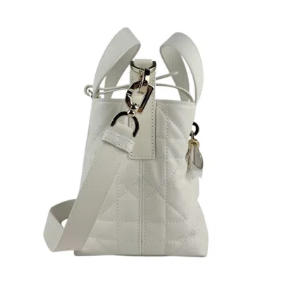 Pre-owned Dior Christian  White Leather Handbag Shoulder Bag ()