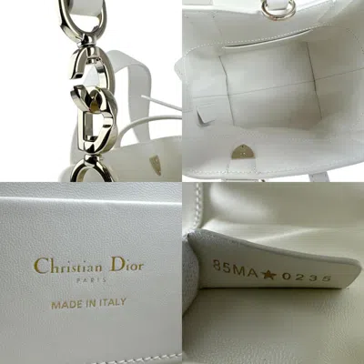 Pre-owned Dior Christian  White Leather Handbag Shoulder Bag ()