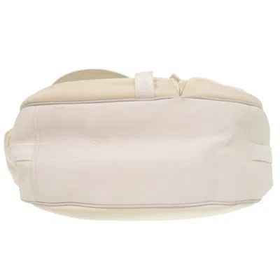 Pre-owned Dior Christian  White Leather Nylon Shoulder Bag ()