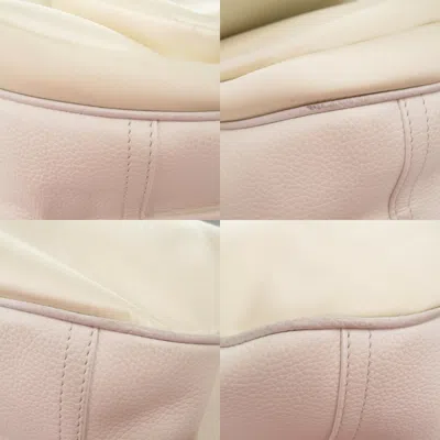 Pre-owned Dior Christian  White Leather Nylon Shoulder Bag ()