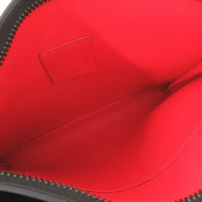 Pre-owned Christian Louboutin Black Leather Pouch Shoulder Bag ()