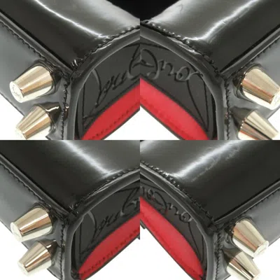 Pre-owned Christian Louboutin Black Patent Leather Handbag Shoulder Bag ()