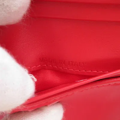 Pre-owned Christian Louboutin Black Red Color Canvas Wallet (bi-fold) () In Multi