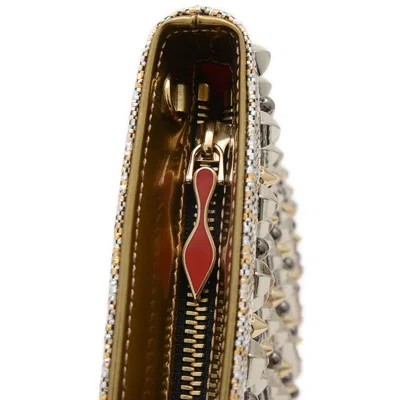 Pre-owned Christian Louboutin Gold Nylon Clutch Bag Shoulder Bag ()