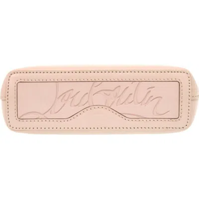 Pre-owned Christian Louboutin Pink Beige Leather Tote Bag ()