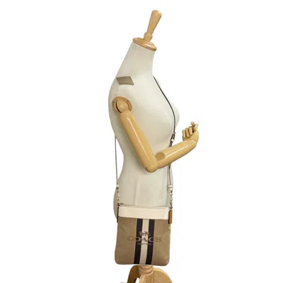 Pre-owned Coach Beige Multi-color Canvas Shoulder Bag ()